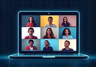 Online meeting with multiple participants